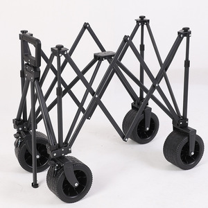 Rueda de tanque portátil de alta resistencia, plegable ajustable, carrito de jardín para exteriores, en la playa Picnic, carro de Camping plegable - Product Image 4