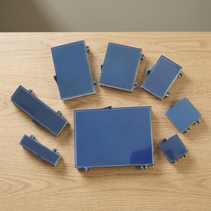 Boîte de présentation professionnelle S212C en verre pour diamants en vrac, étui de rangement métallique haut de gamme pour pierres précieuses avec insert en mousse réversible - Product Image 2