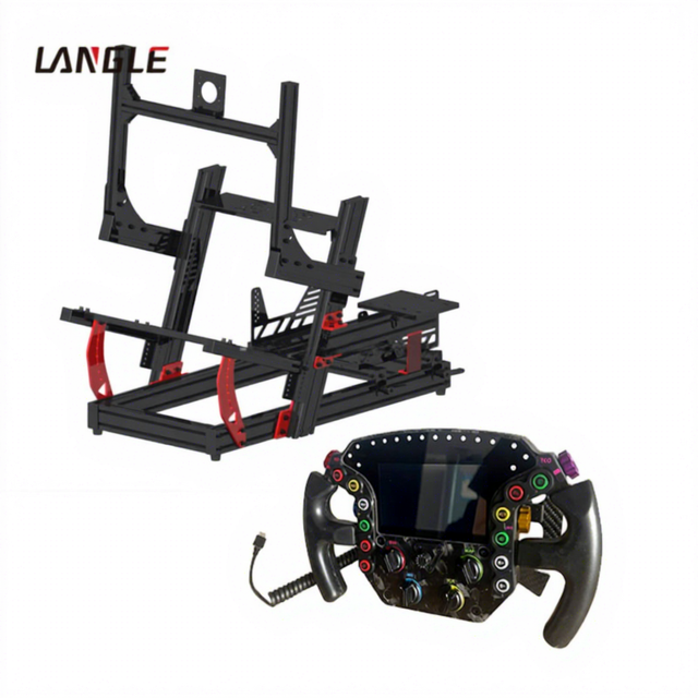 Hot Sale Custom Aluminum Racing Wheel Drilled Design Modified High Quality Foldable VR/AR Compatible Racing Simulator Steering