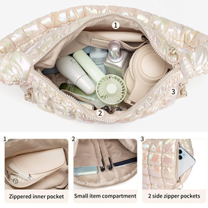 Sac fourre-tout matelassé et rembourré léger pour une utilisation en bandoulière - Product Image 5