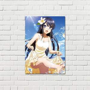 8pcs <span class=keywords><strong>Rascal</strong></span> Ne Rêve Pas D'une Fille De Rêver Anime Affiches Papier Affiche Ensemble pour Mur Art En Gros Chambre Décoration Photos - Product Image 3