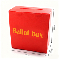 Boîte de vote de donation de charité Suggestion électorale pliable PP panneau creux conteneur de bulletin de vote bureau de vote Portable