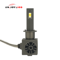 Ampoule de phare de voiture LED H1 à forte puissance avec ventilateur de refroidissement, 6000K, large plage de tension, vente en gros, logo personnalisé