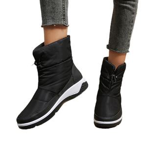 Bottes <span class=keywords><strong>de</strong></span> neige imperméables antidérapantes pour femmes 2023 Chaussures en coton chaudes doublées <span class=keywords><strong>de</strong></span> polaire respirantes pour l'hiver <span class=keywords><strong>Ski</strong></span> en plein air au nord-est - Product Image 2