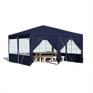 Carpa azul para fiestas de boda de 157.48 x 157.48 x 104.72 pulgadas de polietileno de apertura rápida para eventos al aire libre - Product Image 1