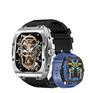 Montre connectée AK69 avec écran AMOLED de 1,95 pouces, boîtier en acier inoxydable, bracelet en gel de silice, <span class=keywords><strong>123</strong></span>+ modes sportifs, suivi d'activité, réponse aux appels, étanche IP67 - Product Image 1