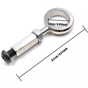 Crochet pliant en acier trempé pour réparation de boulons de charnière, boulon fixe, verrouillage d'arbre de vis pour pièces de Scooter <span class=keywords><strong>M365</strong></span>, ensemble de pothoks pliants <span class=keywords><strong>M365</strong></span> - Product Image 3