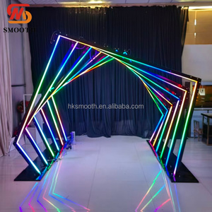 ซุ้มไฟ RGB รูปทรงเรขาคณิตสำหรับตกแต่งทางเดินงานแต่งงาน SMS - Product Image 3