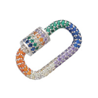 Fermoir à crochet en laiton plaqué or 18 carats de haute qualité VK106 pour la fabrication de bijoux, colliers, porte-clés, bracelets, accessoires de bricolage, 14,5*24,5 mm