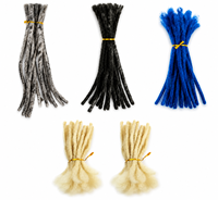 Extensions de Crochet Luxe Brésiliennes Remy Humaines Super Double Drawn 1B, Tissage Double à la Machine, Sans Nœuds, Peuvent Être Teintes et Décolorées