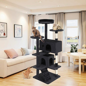 Menara kucing Multi-Level tahan lama kucing menggaruk <span class=keywords><strong>Post</strong></span> nyaman melompat Platform menghemat ruang dalam ruangan kucing Kondominium mebel Playhouse - Product Image 6