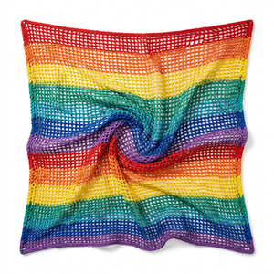 <span class=keywords><strong>Filet</strong></span> de sécurité en maille arc-en-ciel en polyester pour la protection des entrepôts et des mezzanines - Product Image 1