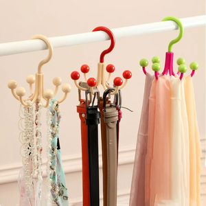 Practical Six Claws Rotating Hook Portable Plastic Scarf Hat <b>Bag</b> Organizer Space-Saving Hook <b>Hanger</b> <b>Laundry</b> - Product Image 4