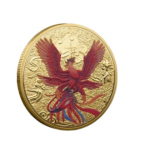 卸売ギフト高品質カスタム3Dプリント金属宗教お土産コインローズフィンチ - Product Image 1