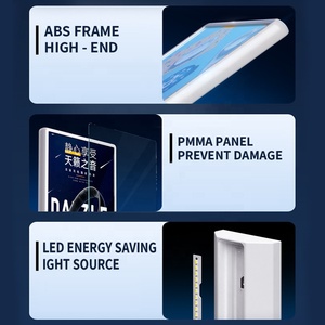 A4/A5 hình chữ nhật Double Sided LED quảng cáo menu ánh sáng hộp uống hiển thị đứng sạc pin độ sáng cao Tempered - Product Image 4