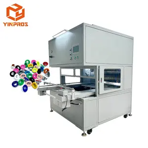 semi automatic spray painting machine paint coating machine for eyelet top coating with spray booth