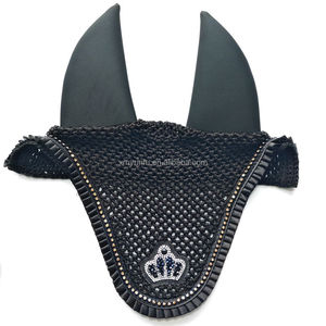 2025 Nieuwkomer Paardenpaard Vliegensluier Rijdende Oor Motornet Hoed Capuchon Masker En Sluier Essentiële Paardentack - Product Image 1