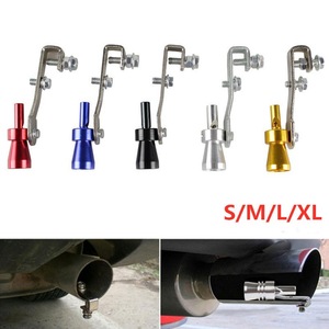 TUR006 Sifflet turbo pour tuyau d'échappement, tailles S M L XL, en alliage d'aluminium, pour la modification et l'amélioration des voitures et motos - Product Image 4