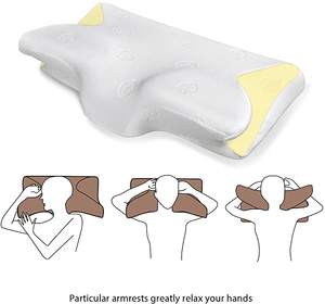 Almohada Ortopédica Cervical Antirronquidos de Espuma Viscoelástica WJ-1068 MAIDISHI con Funda Extraíble de Tela de Poliéster/Algodón para Masaje y Meditación - Product Image 4