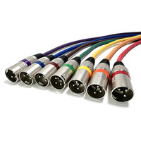 Cable de Audio XLR de 3 Pines Macho-Hembra de Longitud Personalizada con Blindaje Trenzado para Micrófono de Cine en Casa y Mezclador (Opciones de 1m-50m)