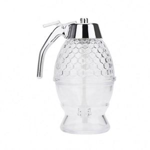 Hot Sale Online New Kitchen Tool-ABS Transparent Honey Dispenser 200ML Non Drip Glass Baking Syrup Jam Food Storage <b>Container</b> - Product Image 2