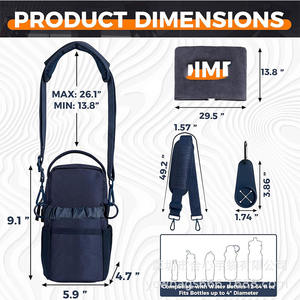 Bolsa de Gimnasio Magnética Resistente, Informal, para Deportes de Interior, con Correa para el Hombro, para Botella de Agua, Forro de Poliéster - Product Image 2