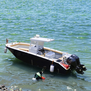 เรือตกปลาอะลูมิเนียมเกรดมารีน DNV 5083 ที่ปรับแต่งได้ ได้รับการรับรองมาตรฐาน CE พร้อมเครื่องยนต์ 150 แรงม้า รองรับผู้โดยสาร 7-10 คน - Product Image 1