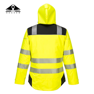 남성용 헤비 듀티 겨울 Hi-Vis 작업 재킷 방수 반사 테이프 절연 전천후 안전 작업 재킷 - Product Image 2