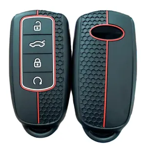 Silicone Keychain For Car Keys Accessories Holder Key Cover Case For Chery Tigo 7 8 Pro Max Omoda C5 Tigo 7 8 Plus Arrizo 5 Plus