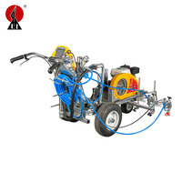 Machine de marquage routier manuelle LXD haute performance à air comprimé, moteur haute efficacité, épaisseur réglable, 25L de peinture