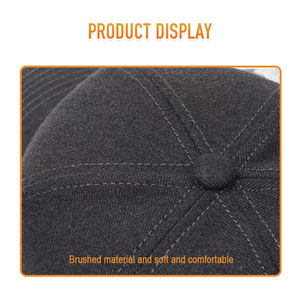 Casquettes de baseball tendance Heycap respirantes, brodées, d'hiver, épaisses, en rayonne brossée, avec boucle en cuivre, à visière rigide, chaudes, avec logo personnalisé - Product Image 4