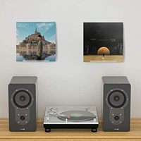Étagère à disques vinyles moderne en acrylique de 4 pouces, murale, pour l'affichage de CD, avec support pour albums vinyles, rangement pour disques vinyles