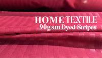 Tissu blanc 100% polyester microfibre gaufré brossé à rayures de 1cm, 1.5cm, 3cm pour draps de lit, vente en gros de textiles de maison pour hôtels