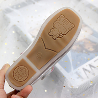 Vente en gros de nouvelles chaussures mignonnes de haute qualité pour filles de 12 ans baskets plates de princesse en or rose avec nœud de dessin animé produits populaires aux États-Unis
