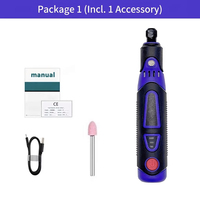 Kit d'outils rotatifs sans fil 3,6 V avec charge USB, mini-meuleuse électrique, polissage, gravure, sculpture, embouts de perçage, kit d'accessoires