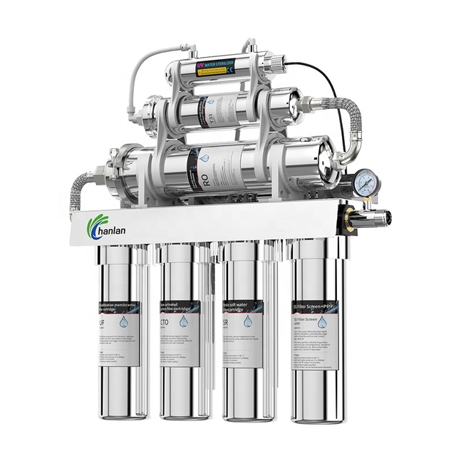 Convenient Installation All Stainless Steel 8 Stage Reverse Osmosis Water Purifier Customizable Household Water Purifier With UV