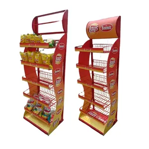 High Quality Snacks Shop Retail Food Display Rack Customized Metal Display Stand