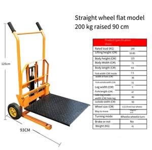 छोटे घरेलू मैनुअल हाइड्रोलिक कार माइक्रो फोर्कलिफ्ट प्रकाश उठाने वाले ड्राइवर के लिए ड्राइवर के लिए छोटे घरेलू मैनुअल हाइड्रोलिक कार माइक्रो फोर्कलिफ्ट लाइट लिफ्टिंग प्लेटफॉर्म - Product Image 2