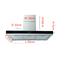 Hotte de cuisine intelligente à commande à distance, évacuation automatique des gaz de combustion, forte ventilation, hotte d'évacuation des fumées, cuisinière