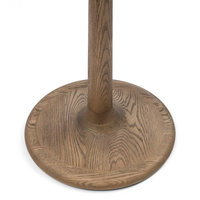 Table basse ronde multifonctionnelle en bois massif, style bistro français vintage, AY-2229A-6, fabrication artisanale, pour salon