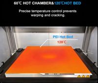 Printer 3D Industri Format Besar 600mm Tertutup FDM PLA USB/WiFi Baru untuk Cetakan Otomotif Model Arsitektur Furnitur