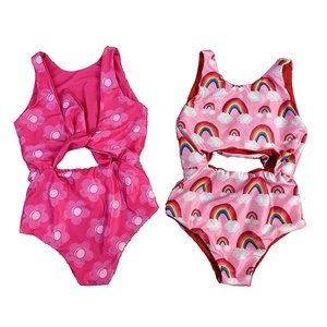 Traje de Baño Reversible para Niñas, Diseño Encantador, Impermeable, Cintura Alta, para Playa, Verano, DH ODM - Product Image 3