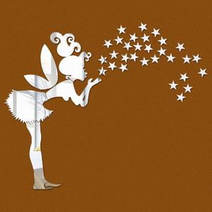 3D Fairy Little <b>Girl</b> <b>Wall</b> Decor Angel Magic Fairy Mirror <b>Wall</b> <b>Sticker</b> Home Decor Double-sided Adhesive Mirror <b>Stickers</b> for <b>Girls</b> - Product Image 2