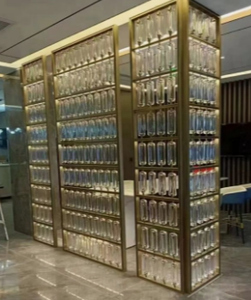 Modèles de séparateurs SUS sur mesure et panneaux de verre décoratifs muraux, cloison pliable pour hôtels, restaurants et maisons - Product Image 3