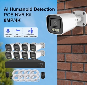 4k 8MP Lite hai chiều âm thanh thông minh ai phân tích 52V 8CH POE NVR Kit với 1TB 2TB 4TB HDD lưu trữ - Product Image 2