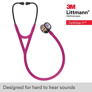 Estetoscopio de diagnóstico <span class=keywords><strong>Littmann</strong></span> <span class=keywords><strong>Cardiology</strong></span> <span class=keywords><strong>IV</strong></span>, tubo de Raspberry con acabado arcoíris de alto pulido, 3M, 6241 - Product Image 2