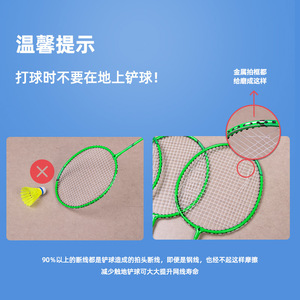 Deli Agnite Badminton Racquet FH101 Set With 3 Shuttles For Adults Students Children Outdoor Sports Training - Product Image 4