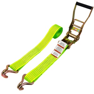 Fournisseur Vérifié <span class=keywords><strong>Ergo</strong></span> Sangles à Cliquet 2'' 4000kg Double Crochet en J Poignée PP/PE Sangles à Cliquet Personnalisées Sangle à Cliquet en Acier Inoxydable - Product Image 1