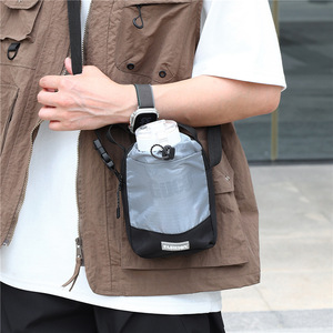 Water Bottle Bag Bucket Type Drawstring Closure Waterproof Unisex Shoulder Crossbody Bag For Everyday Use - Product Image 4