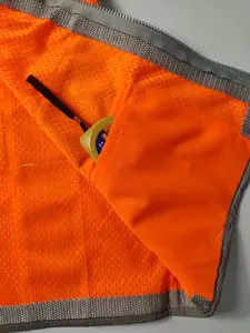 High-Visibility Reflective Two-Tone Multi-Pockets Safety Mesh Vest For Construction